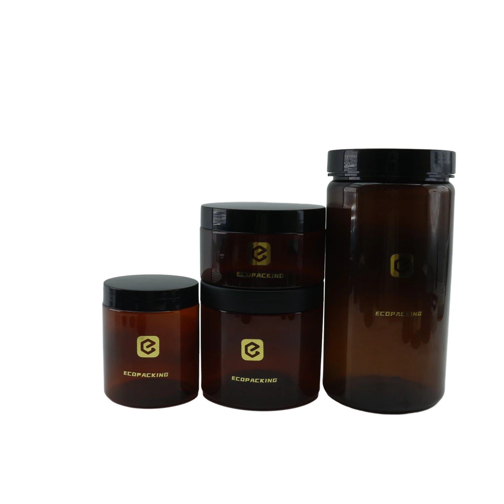 Wholesale 1oz 2oz 4oz 8oz 16oz 32oz Blue PET Plastic Facial Care Jars Recyclable Cosmetic Packing for Hair - 图片 9