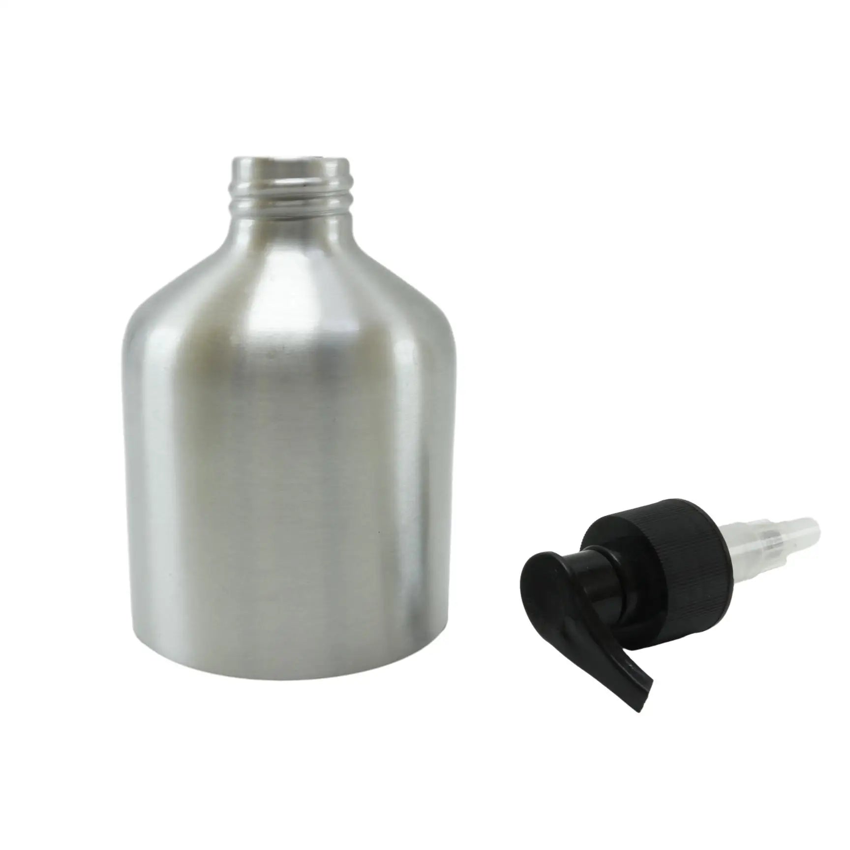 Luxury Matte Metal Cosmetic Shampoo Aluminum Pump Bottle 100ml 150ml 200ml 250ml 300ml 350ml 500ml - 图片 2