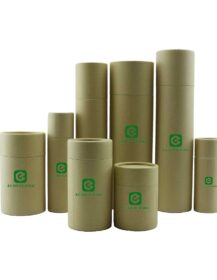 Biodegradable Cylinder Kraft Paper Cardboard Push up Tube Cosmetic Cylinder Kraft Paper Tube for Lip Balm
