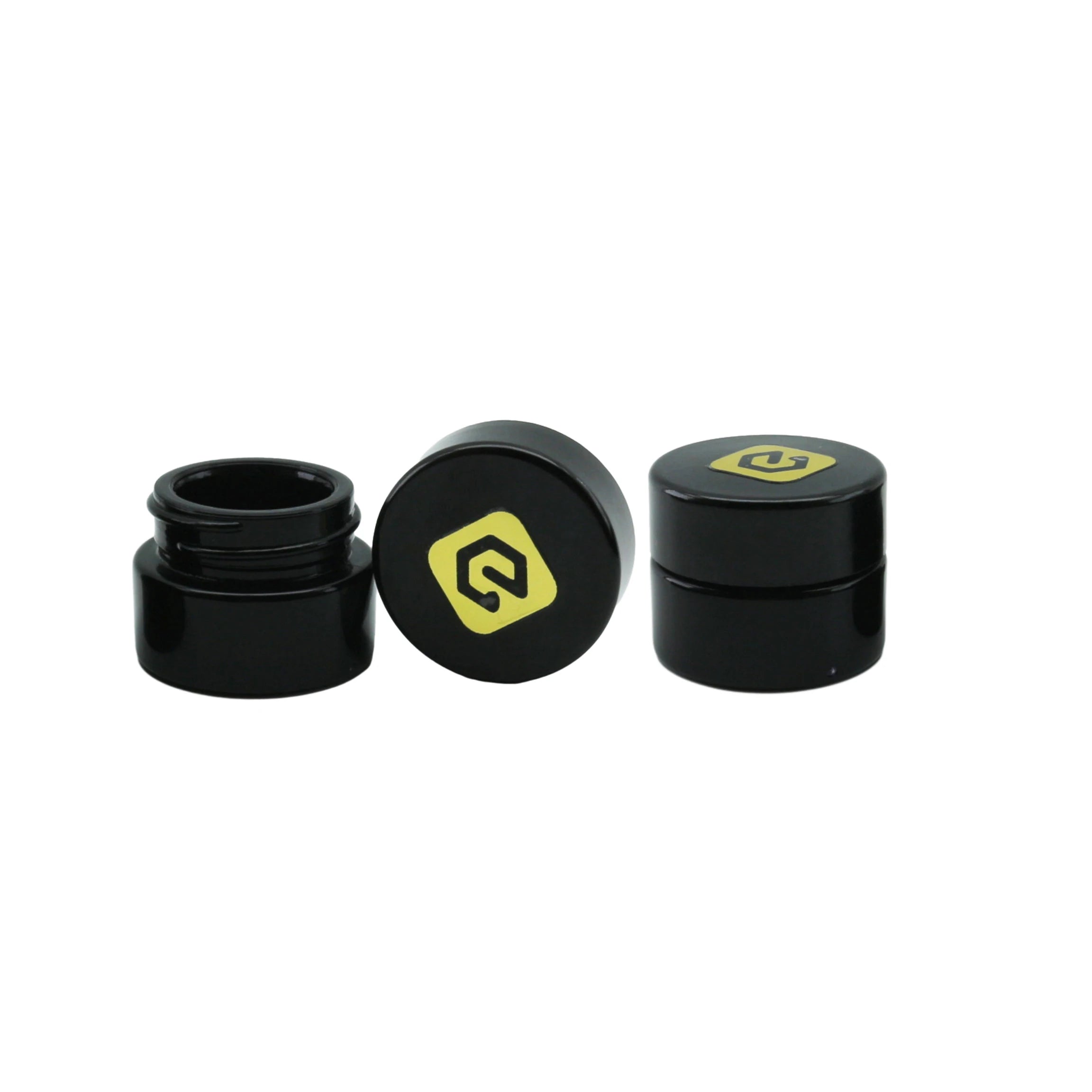 In Stock Black Uv 5ml 5g Small Concentrate Glass Jar - 图片 6