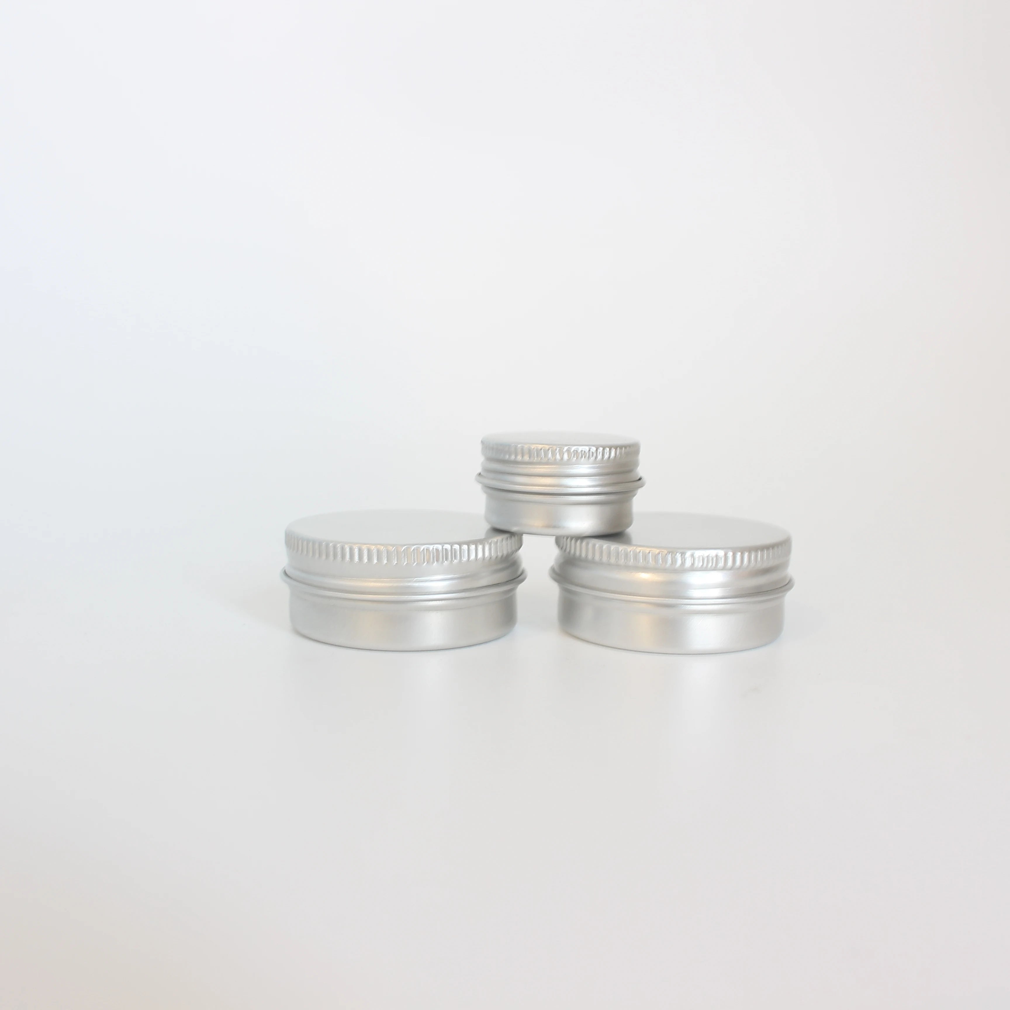 Round Screw Cap Aluminum Jar Metal Tin Can Soap Jar Lip Balm Cosmetic Candle Containers 10ml 50ml 60ml 100ml 120ml 150ml 200ml - 图片 6