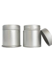 Custom Printing OEM Round Empty Food Grade Dry Flower Loose Tea Matcha Powder Tin Box with Aluminum Foil Sealer Packaging
