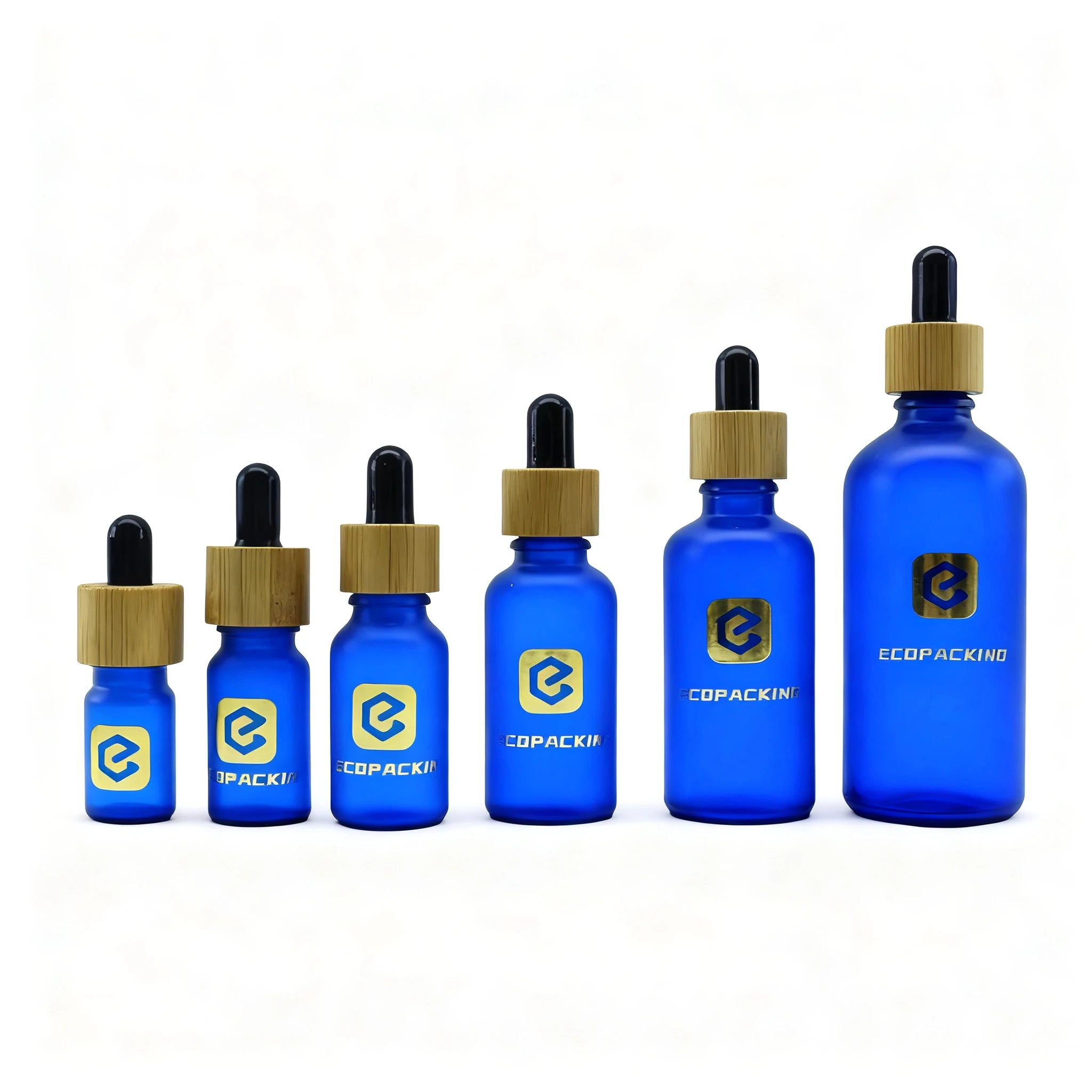 Wholesale Oil Dropper Bottle 10ml 15ml 30ml 50ml 100ml Round Serum Glass Bottles With Dropper Cap