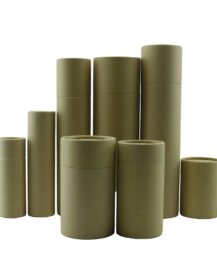 Recycled Customized Paper Waterproof Round Cardboard Hair Wax Cream Packaging Cosmetic Jar Cylinder Kraft Paper Tube Paper