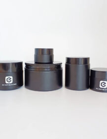 In Stock Body Lotion Face Cream Body Butter Jar 5g 10g 15g 20g 30g 50g 100g 200g Matte Black Glass Jar M888