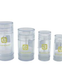 Cosmetics 1oz clear Empty Gel Round Deodorant Stick Container 15ml 30ml 50ml 75ml Twist Plastic Deodorant Tube