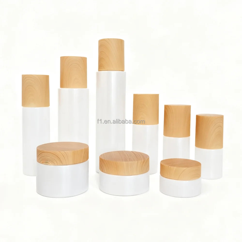20ml 30ml 60ml 100ml 120ml 2 oz 4 oz White Spray Pump Glass Serum Perfume Bottle 20g 30g 50g White Cosmetic Glass Jar - 图片 6