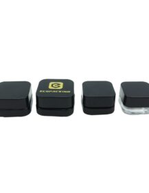 3ml 5ml 7ml 9ml Empty Mini Container clear Child Resistant Wax Packaging Child Proof Concentrate Glass Jar with Lid
