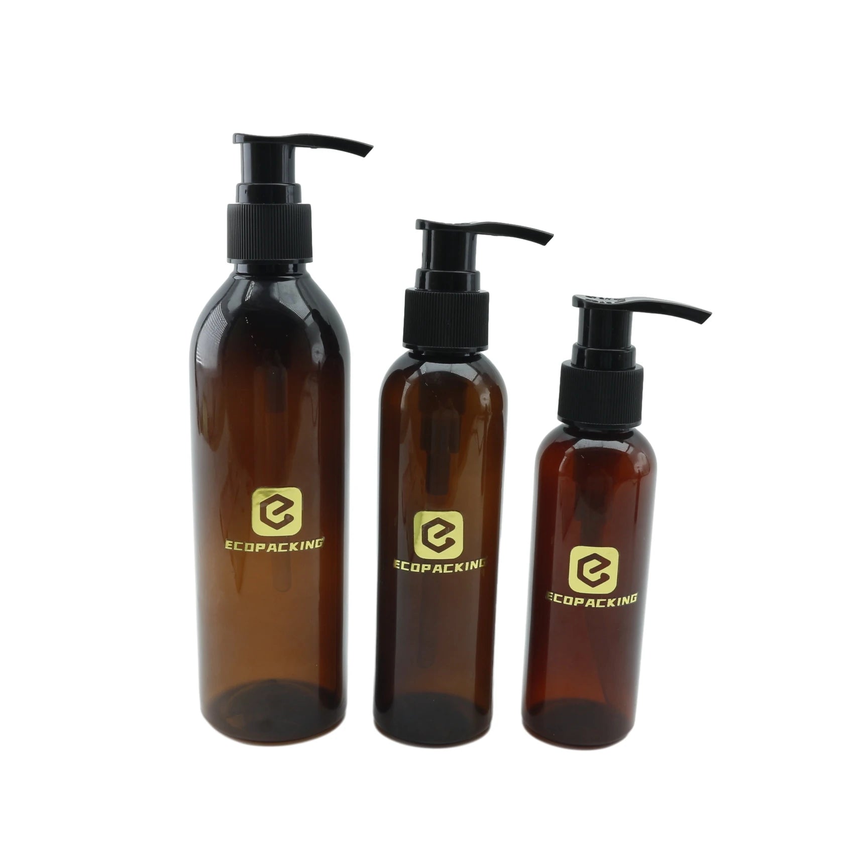 Wholesale 30ml 50ml 60ml 100ml 120ml 150ml 200ml 250ml 300ml 500ml Amber PET Plastic Cosmetic Bottle with Spray Pump Disc Cap - 图片 3