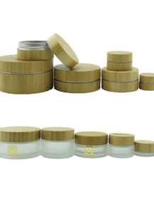 5g 10g 15g 20g 30g 50g 100g 150g 200g Bamboo Aluminum Cosmetic Jars Face Cream Container with Bamboo Wood Lid F888