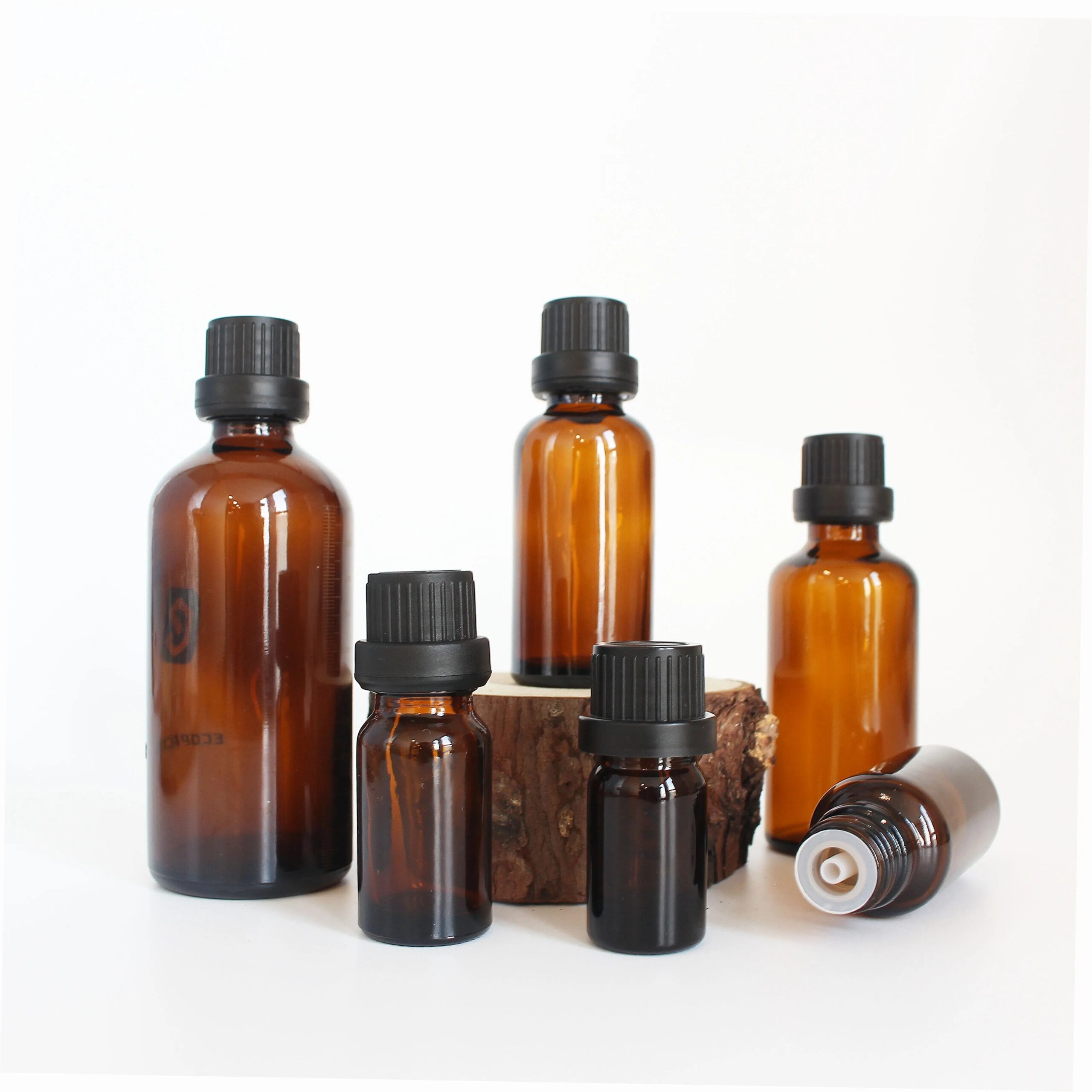 Wholesale Essential Oil Bamboo Lid Frosted Green Glass Dropper Bottle for Serum Packaging - 图片 7