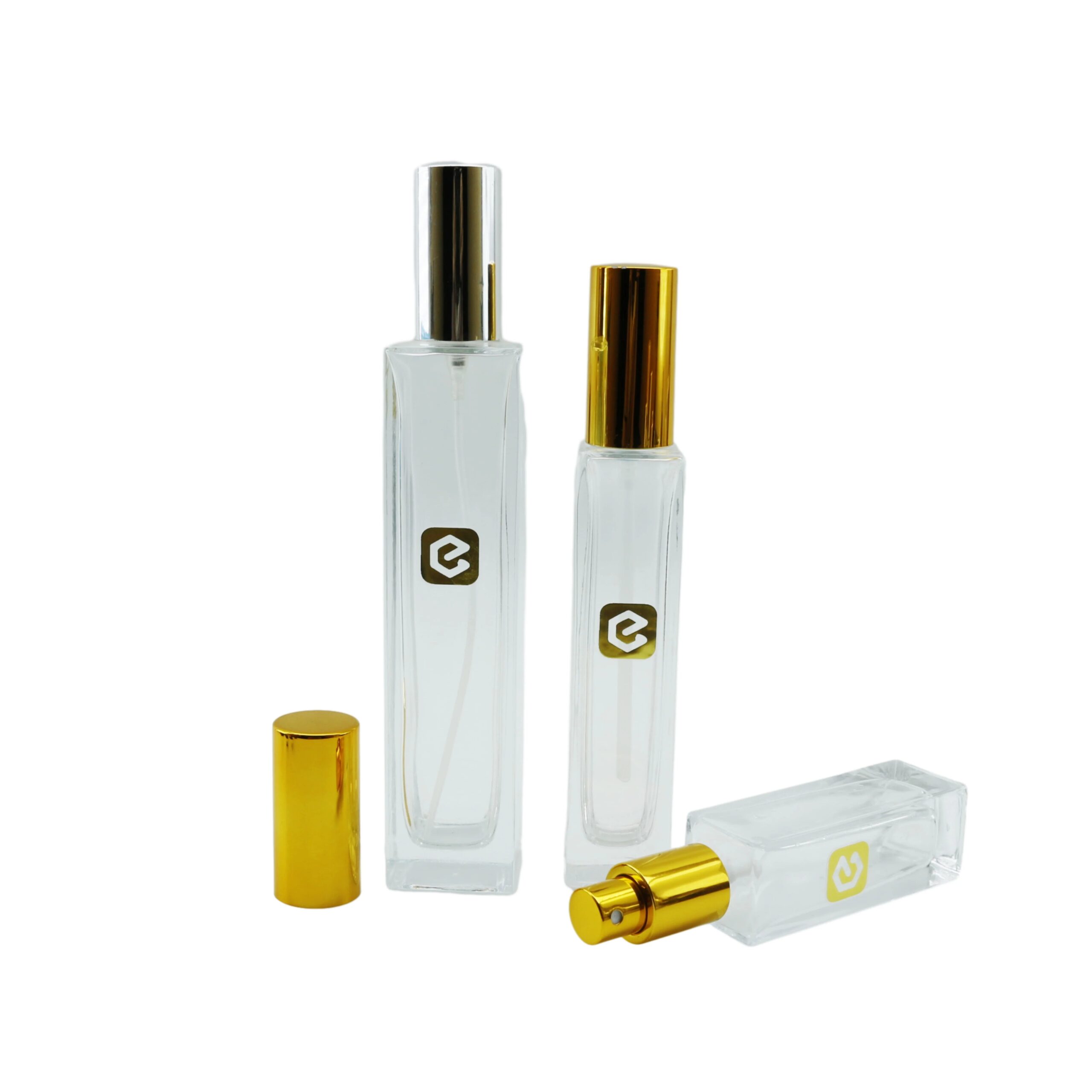 Custom Label Logo Thick Round Clear 30ml Perfume Spray Luxury Empty Glaswoodented Parfum Bottle 50ml 100ml with Box Cosmetic - 图片 2