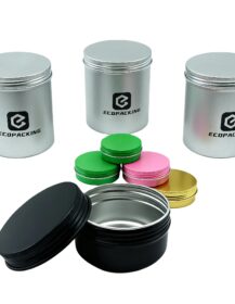 15ml 50ml Round Metal Packaging Tin Can Container for Cream Aluminum Packing Container
