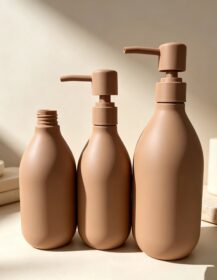 Luxury Eco-Friendly Custom PET Plastic Body Wash Shampoo and Conditioner Bottle with Lotion Pump for Cosmetic Packaging