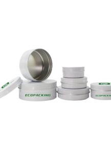 10g 15g 30g 50g 60g 80g 100g White Screw Top Metal Containers Aluminum Jar Tin Can with Lids