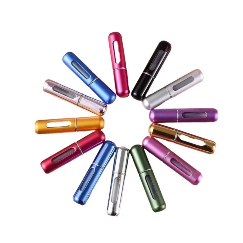Wholesale 5Ml Portable Mini Pocket Refillable Aluminum Glass Bottles Empty Cosmetic Containers Packaging Perfume Spray Bottle