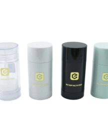15g 30g 50g 75g clear White Black Custom Color Round Twist up Cosmetic Empty Deodorant Stick Container Packaging Bottle