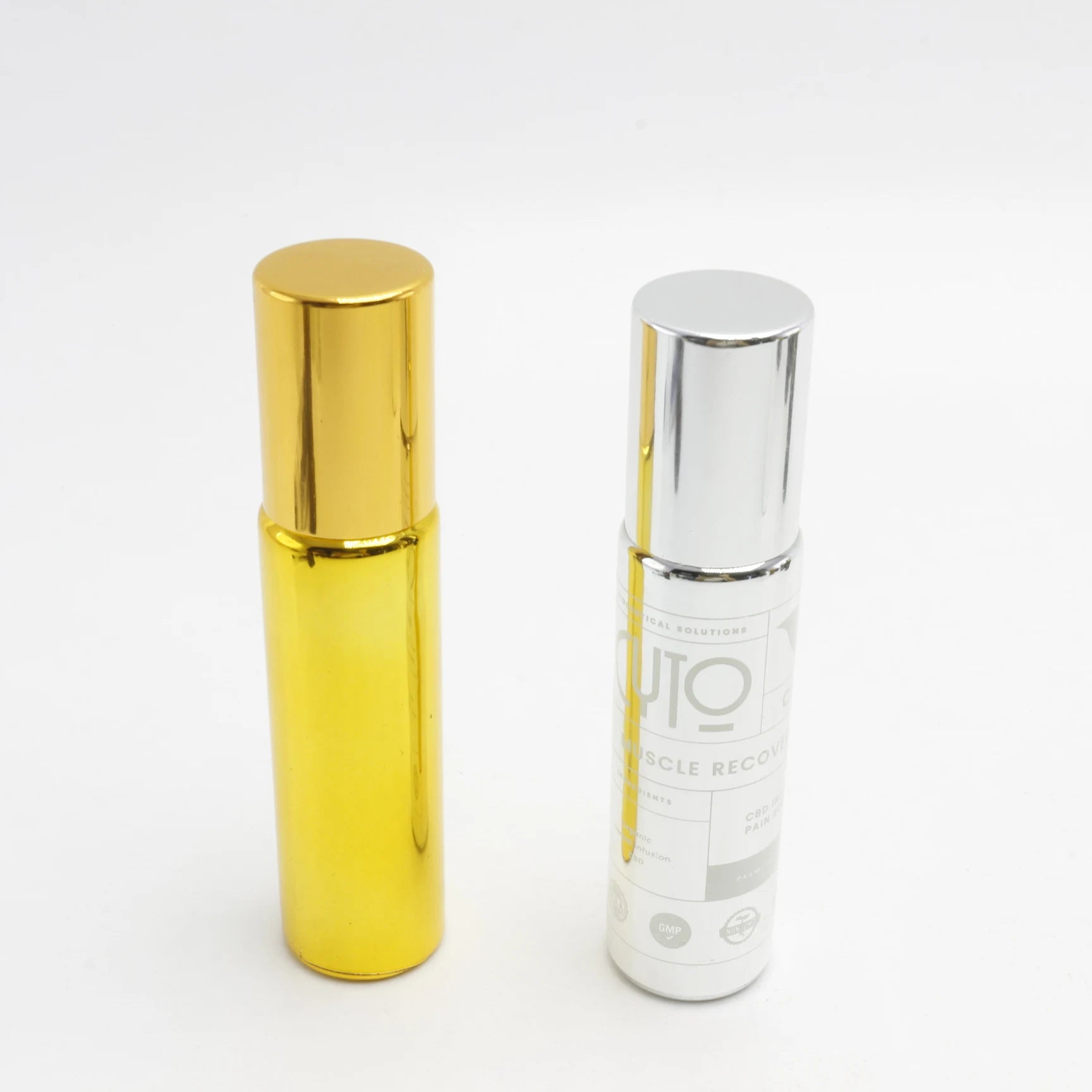 Wholesale Superior Quality Silver Gold Metal Coating 5ml 10ml Glass Round Perfume Essential Oil Glass Roll on Bottle Roll - 图片 2