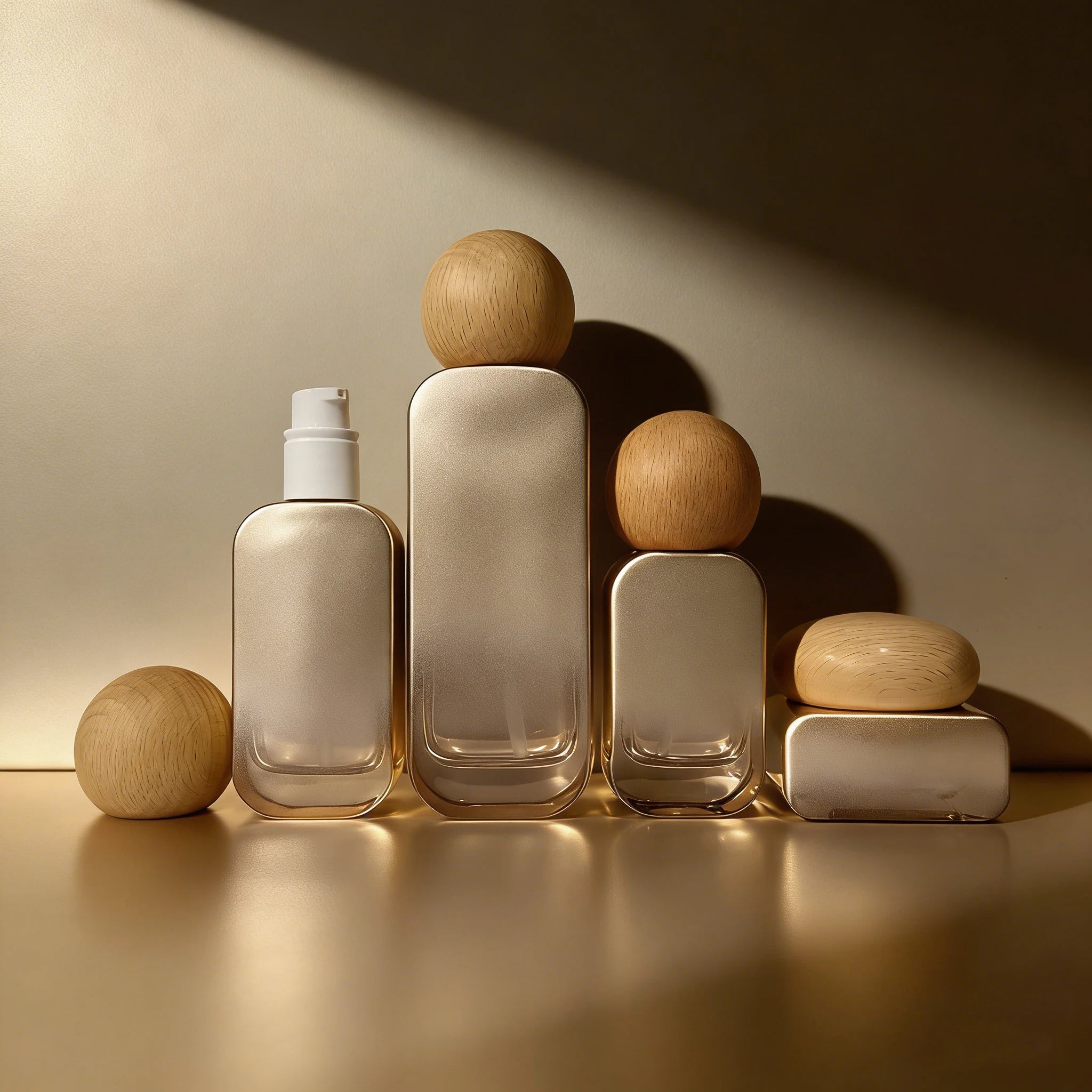 Luxury 20ml/30ml/50ml/100ml/120ml 4oz Custom Label Glass Cosmetic Skincare Spray Bottles & Jars for Cream - 图片 4