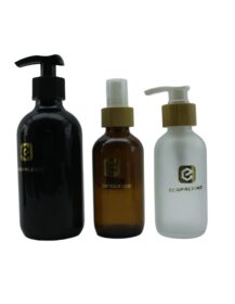 30ml 60ml 120ml Boston Glass Dropper Bottle with Bamboo Cap for Skin Care & Beauty Facial Cleanser Eye Drops