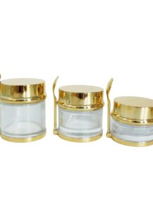 30ml 50ml 80ml Luxury Cosmetic Skin Care Packaging Glass Jar with Lid for Cosmetic Cream Body Butter Scrub Lip Balm