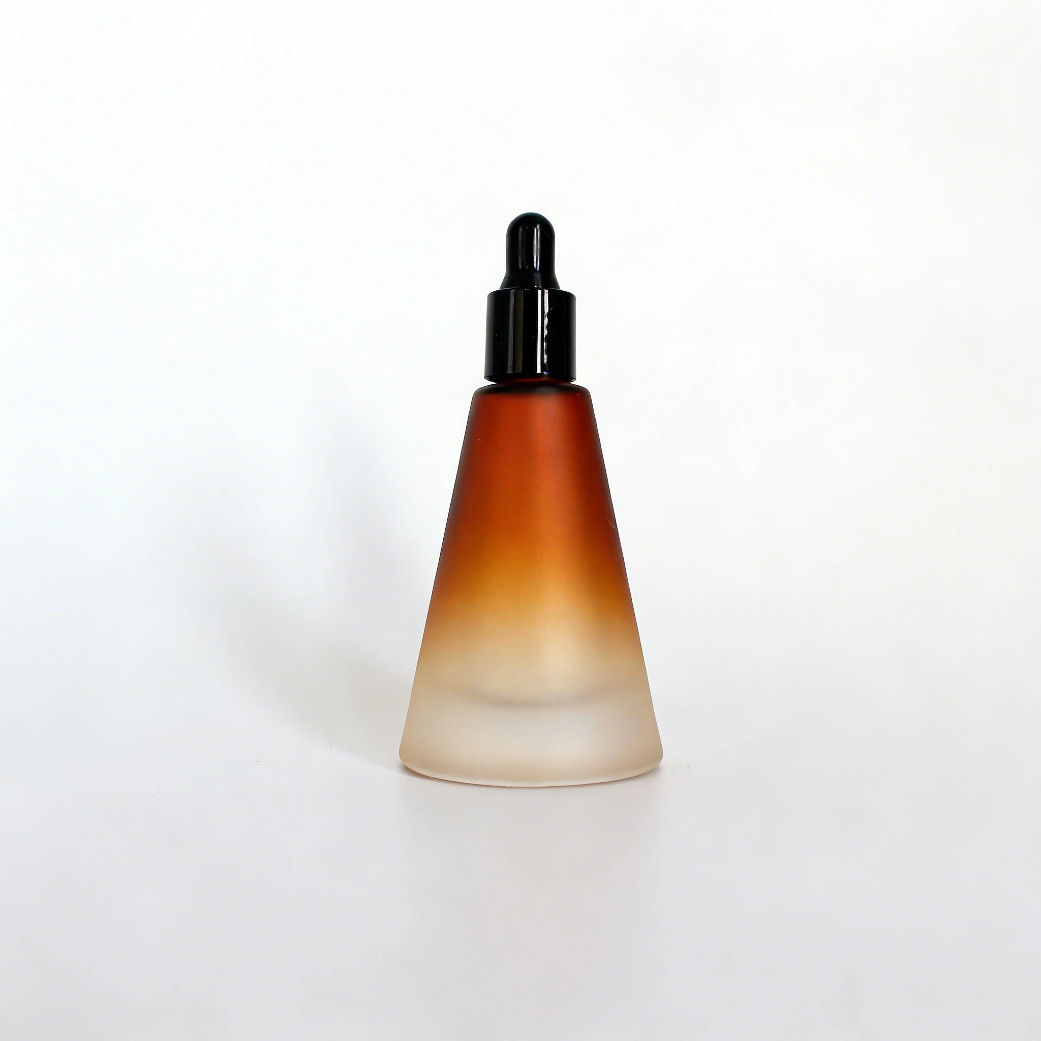 Unique Shape Small Cosmetic Skin Care Essential Oil Serum Frosted Amber Dropper Glass Seum Bottle 15ml - 图片 6