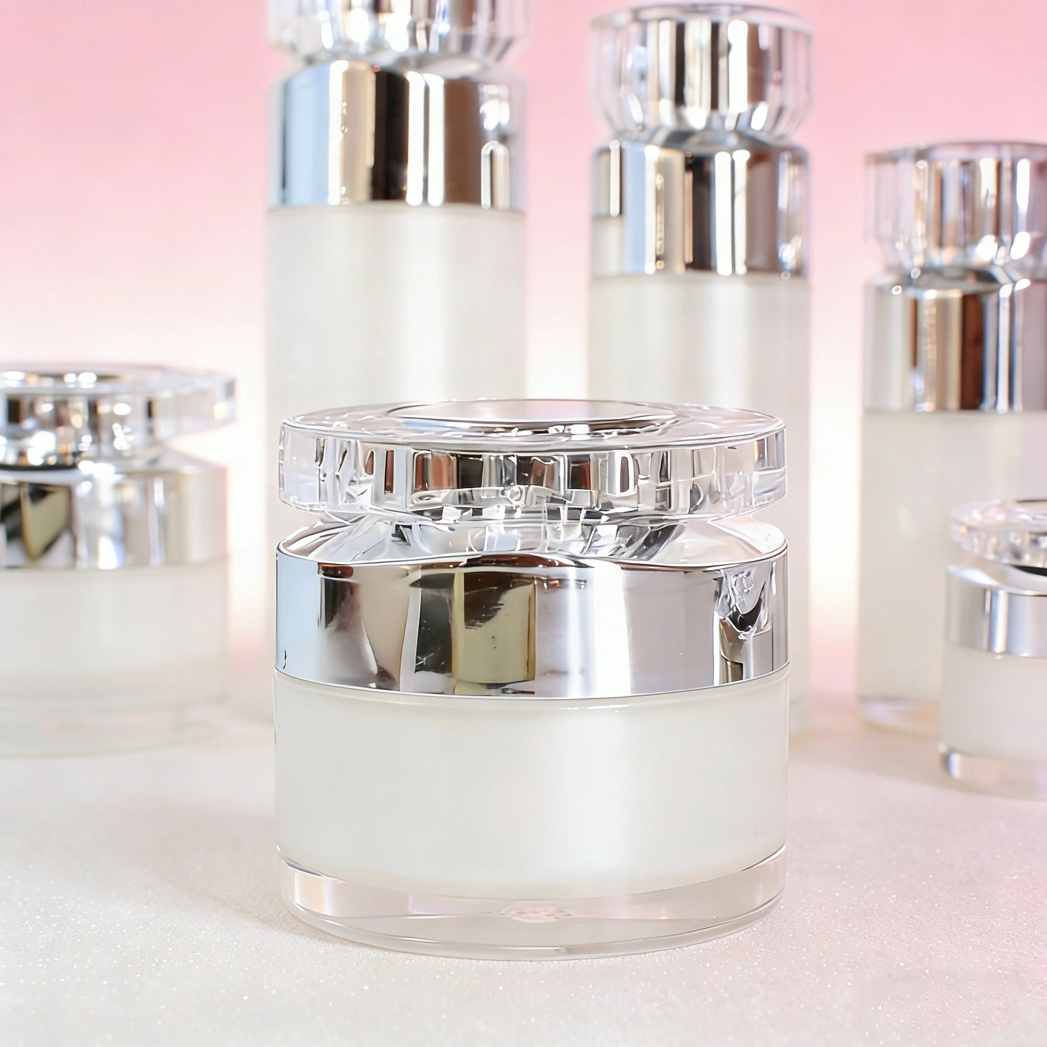 15ml 30ml 40ml 50ml 100ml High End Acrylic Airless Pump Skin Care Bottles for Essential Oil Lotion - 图片 2