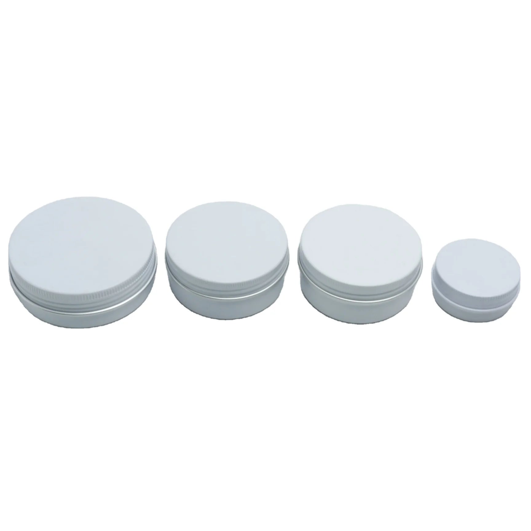 Hot Sales Empty Lip Balm Scrub Aluminum Metal Jar Tobacco Container Tin Cans for Body Cream Candles Soap 10g 30g 60g 100g 250g