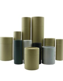 Custom Eco Friendly Cylinder Kraft Paper Round Boxes Empty Biodegradable Craft Kraft Paper Tube
