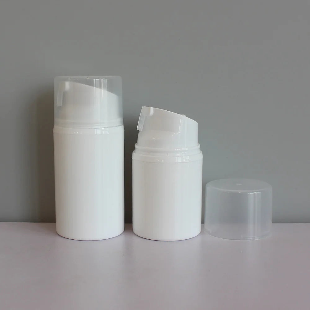 30 ml 50 ml 100 ml 120 ml 150 ml White PP Plastic Airless Pump Bottle Cosmetics Packaging for Lotion Cream Serum - 图片 2