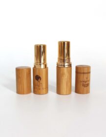 Eco Friendly Lipstick Tube 5ml 5g Bamboo Lip Balm Container with Laser Engraving