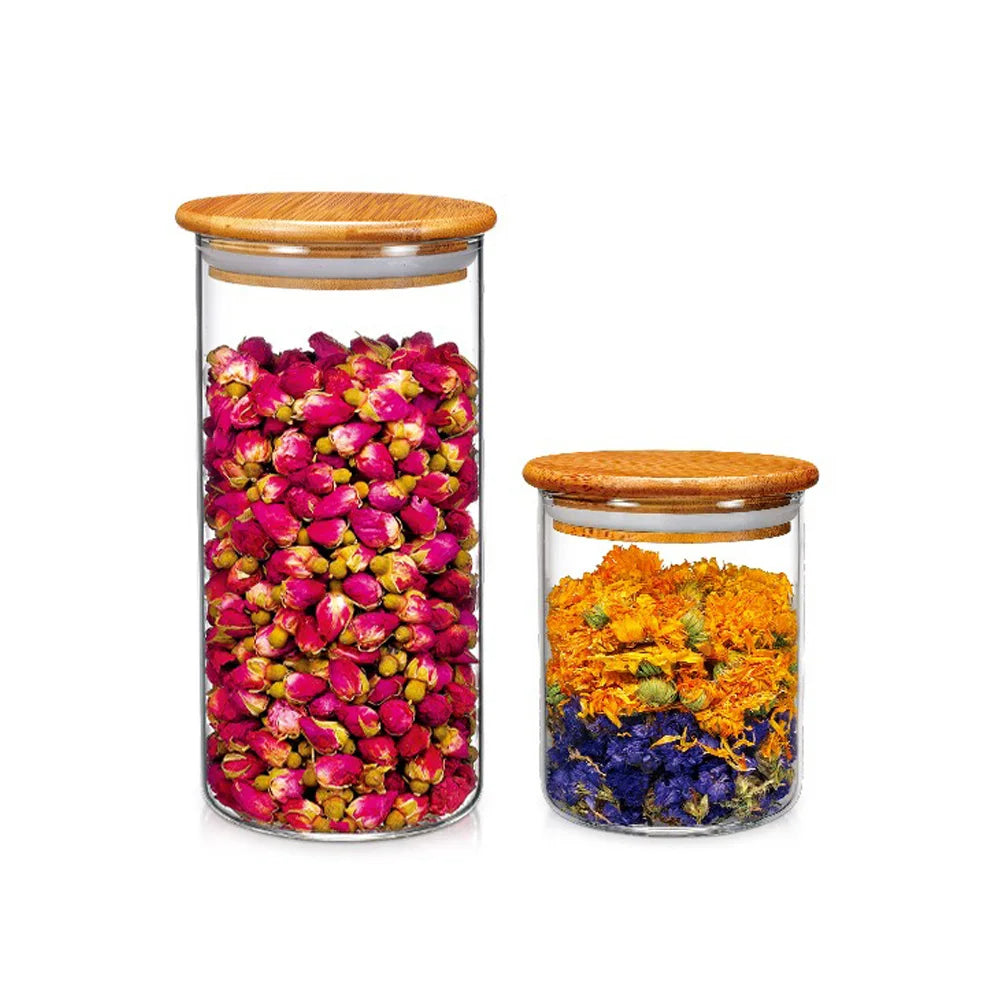 Empty 6oz Massage Glass Candle Jar Heat Resistance High Brosilicone Candle Jars With Bamboo Lids - 图片 6