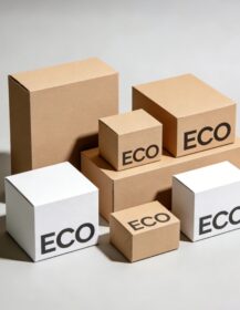 Recyclable Handmade Art Card Paper Shipping Storage Boxes for Craft Packaging and Mailing