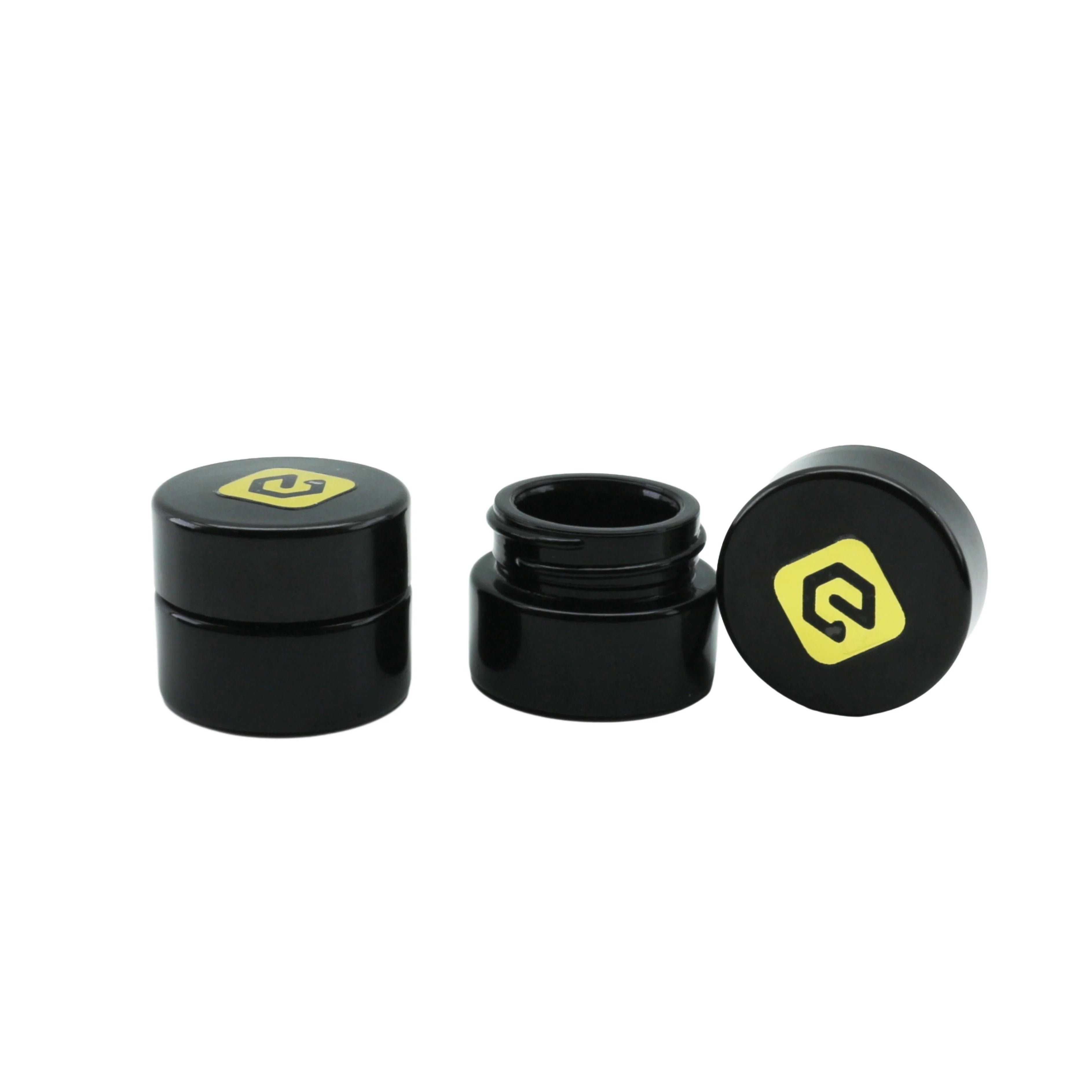 Luxury 30ml 30g 1oz in Stock Dark Violet Uv Black Glass Cosmetic Cream Body Butter Candle Jar with Lid for Skin Care - 图片 5