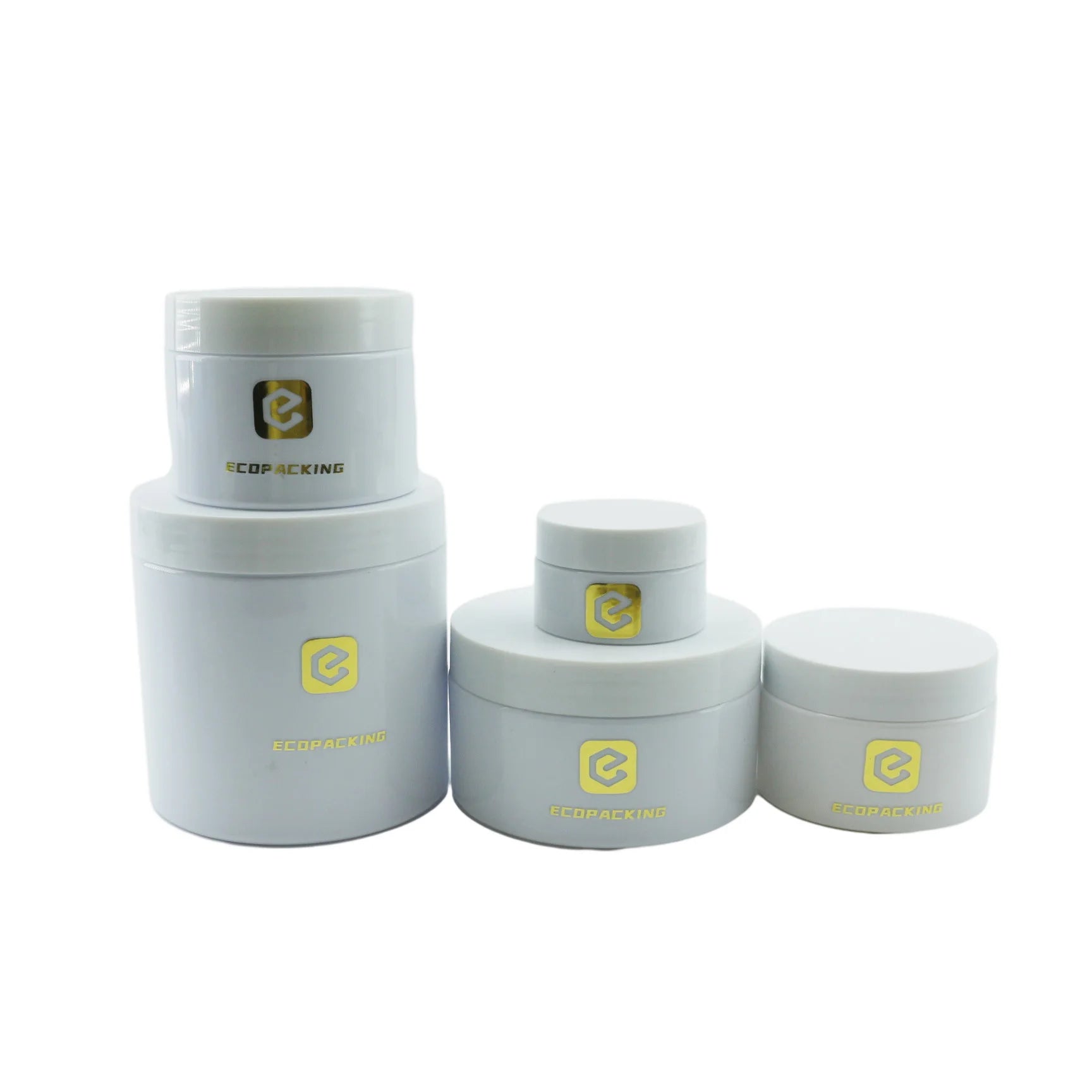 30ml 50ml 100ml 120ml 150ml 200ml 250ml Plastic Jar Black White Amber PET Cream Jars with Lids for Skincare Packaging F888 - 图片 2