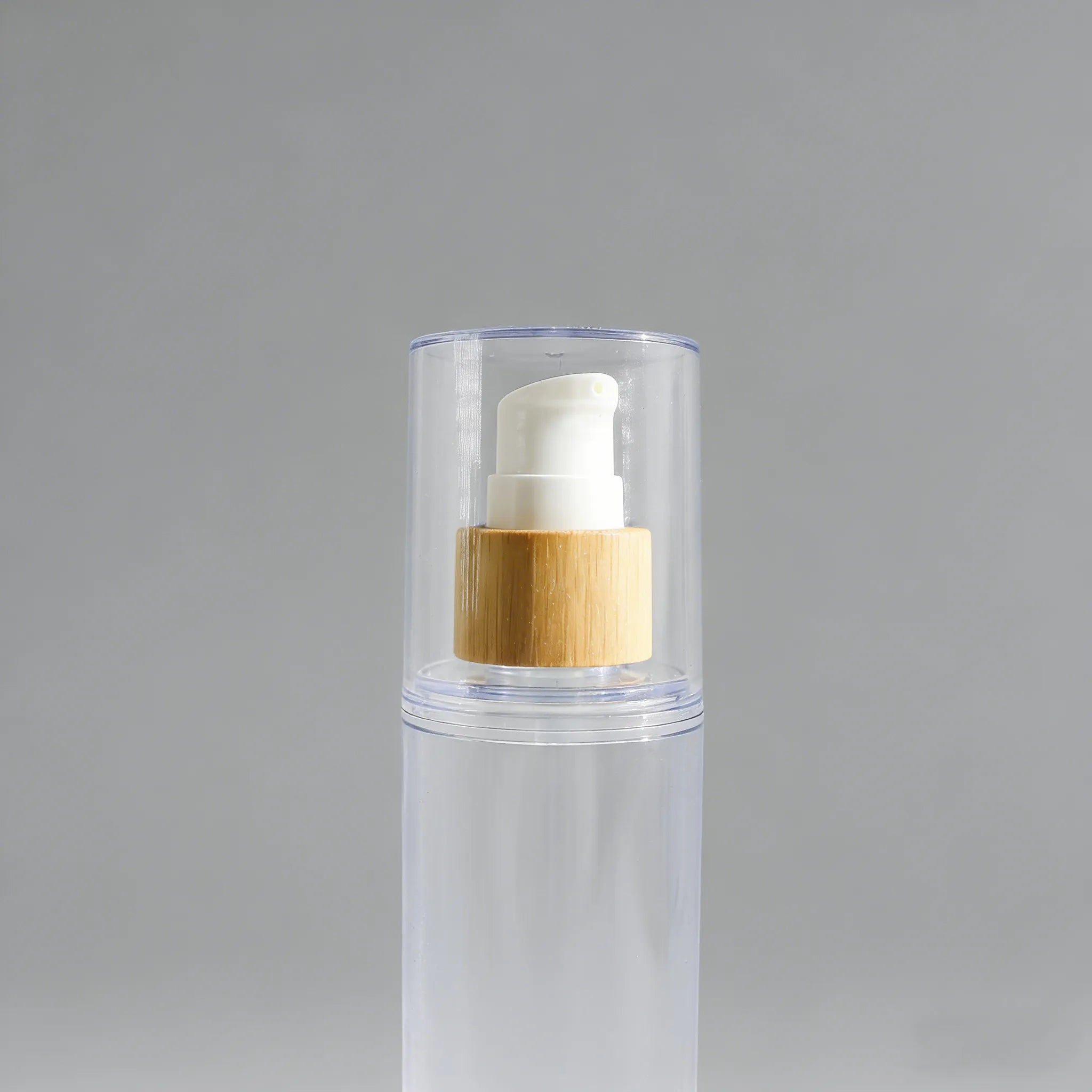 Cosmetic Bamboo Airless Bottle 15ml 30ml 50ml 100ml Lotion Essence Airless Pump Bottle C888 - 图片 4