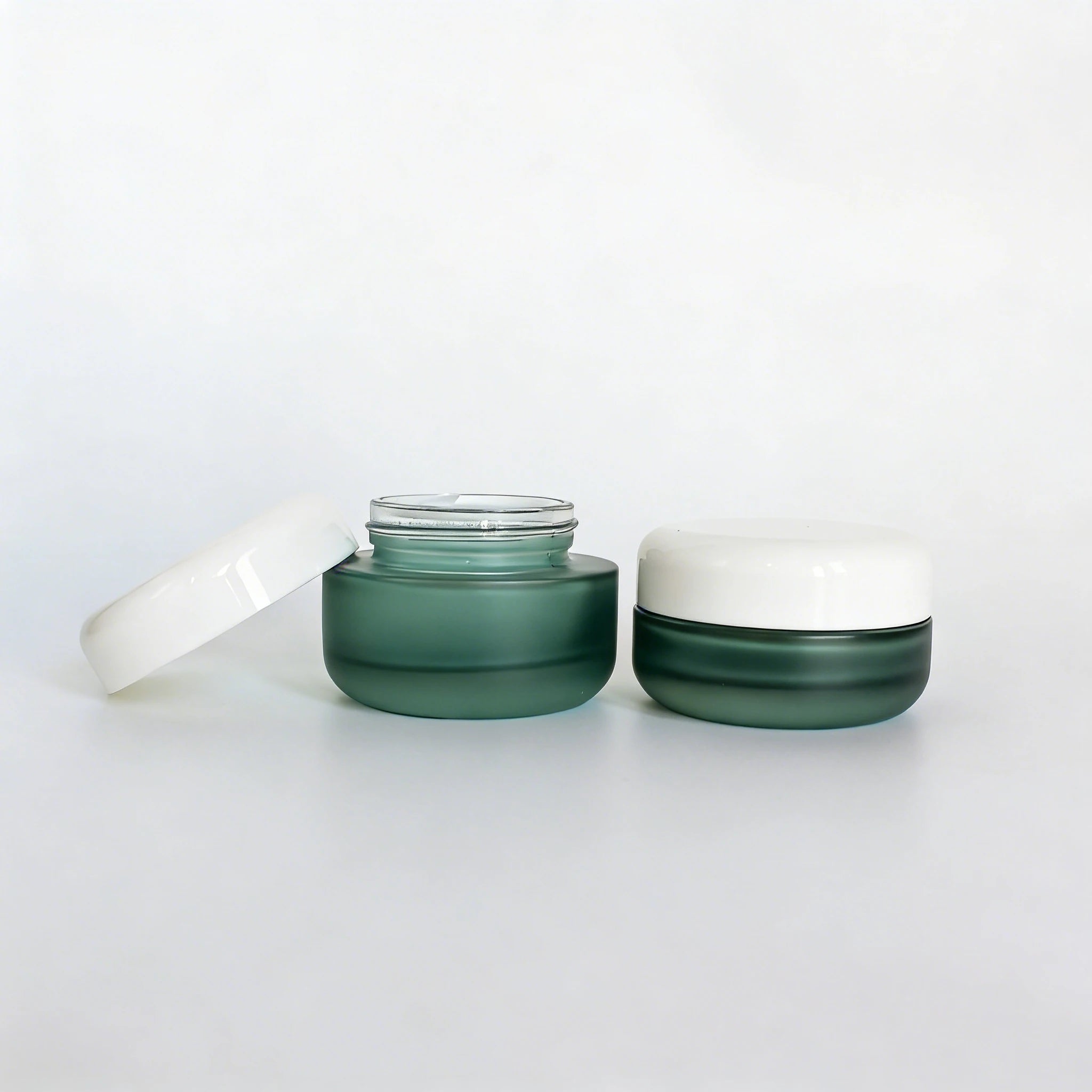 30ml 50ml 100ml Empty Custom Luxury Cosmetic Cream Glass Jar with Lid for Skin Care Body Butter Lip Balm Face Balm - 图片 2