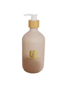 Empty Cosmetic Packaging Recyclable Biodegradable Plastic Bottle 250ml 300ml 500ml Wheat Straw Plastic Pump Lotion Bottle