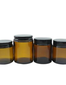 200ml 250ml 500ml Wholesale Glass Amber Jar for Candles with Lid Glass Jars for Candles