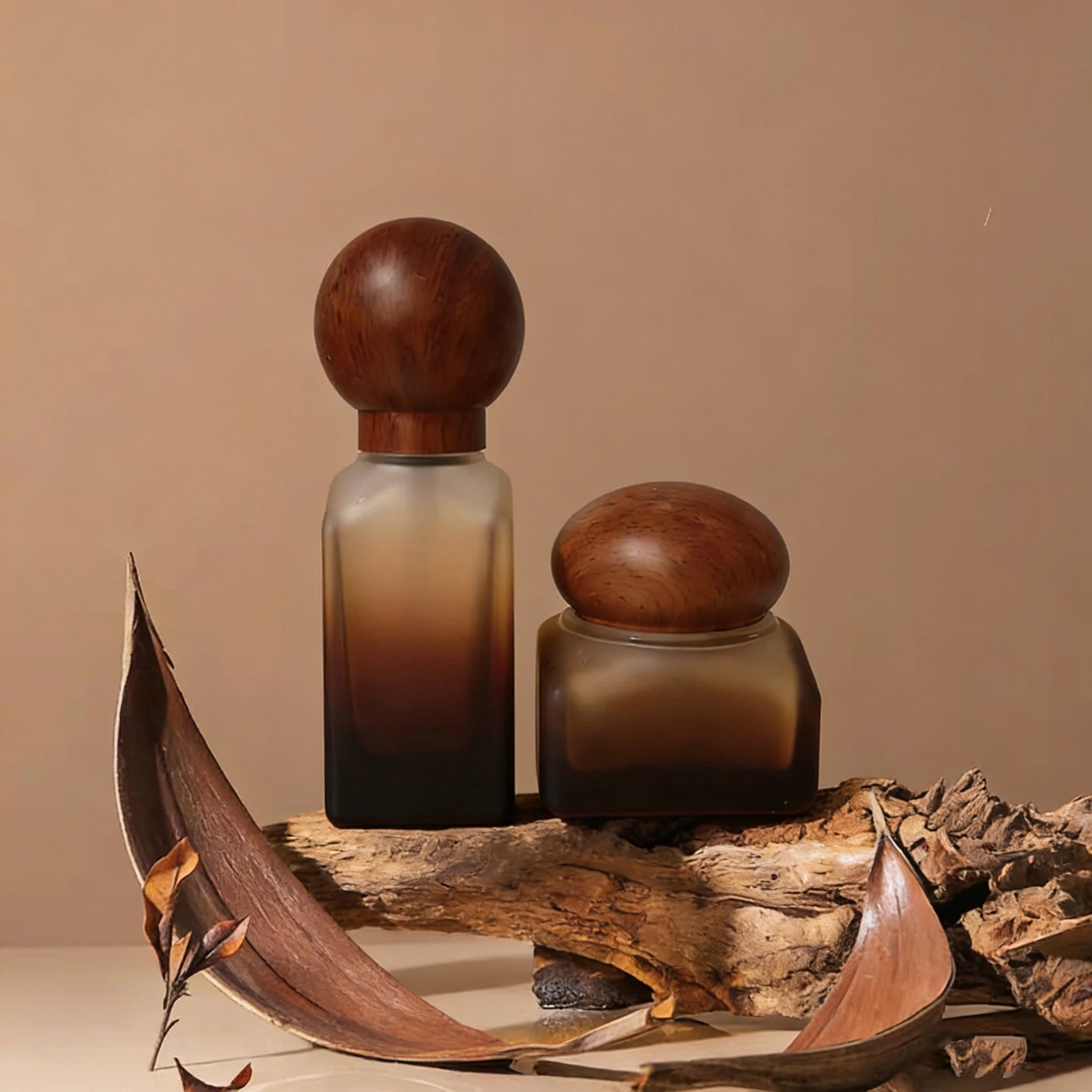 LZF Lotion Pump Glass Cosmetic Eye Cream Skincare Travel Set with Silk Screen & Hot Stamping Custom Printing - 图片 4