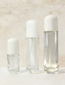 30ml 50ml 100ml 120ml Empty Clear Glass Bottle With Pump Cream Jar for Skincare Packaging