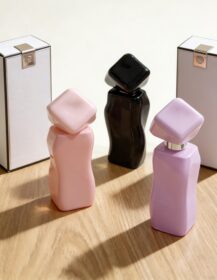 30ml 1oz Small Custom Empty Unique Round Luxury Glass Perfume Bottle with Screen Printing and Box Packaging