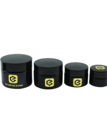 5g 15g 30g 50g  Black Dark Violet 5ml UV Protective Glass Jar with Lids Cosmetic Cream Glass Jar