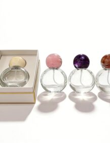 High Quality 25ml Round Flat Perfume Glass Empty Bottle Portable Packaging Clear Refillable Perfume Glass Bottle