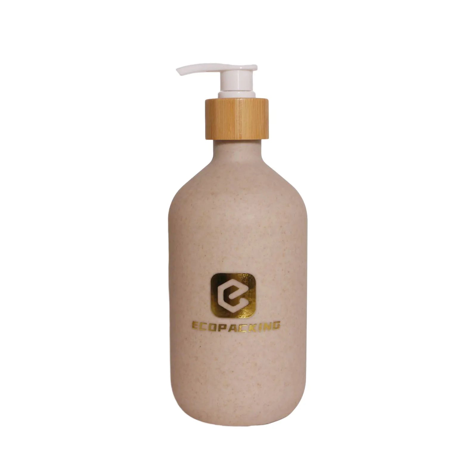 Empty Biodegradable Packaging Bottle 100ml 250ml 300ml 400ml 500ml Wheat Straw Bottle with Bamboo Lid - 图片 2