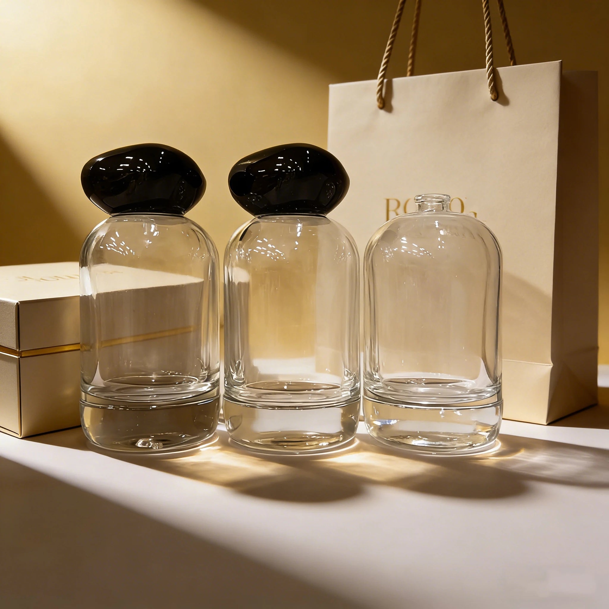 Luxury Thickened Base Perfume Bottle 30ml 50ml 100ml Empty Refillable Glass Fine Mist Spray Perfume Bottle - 图片 5