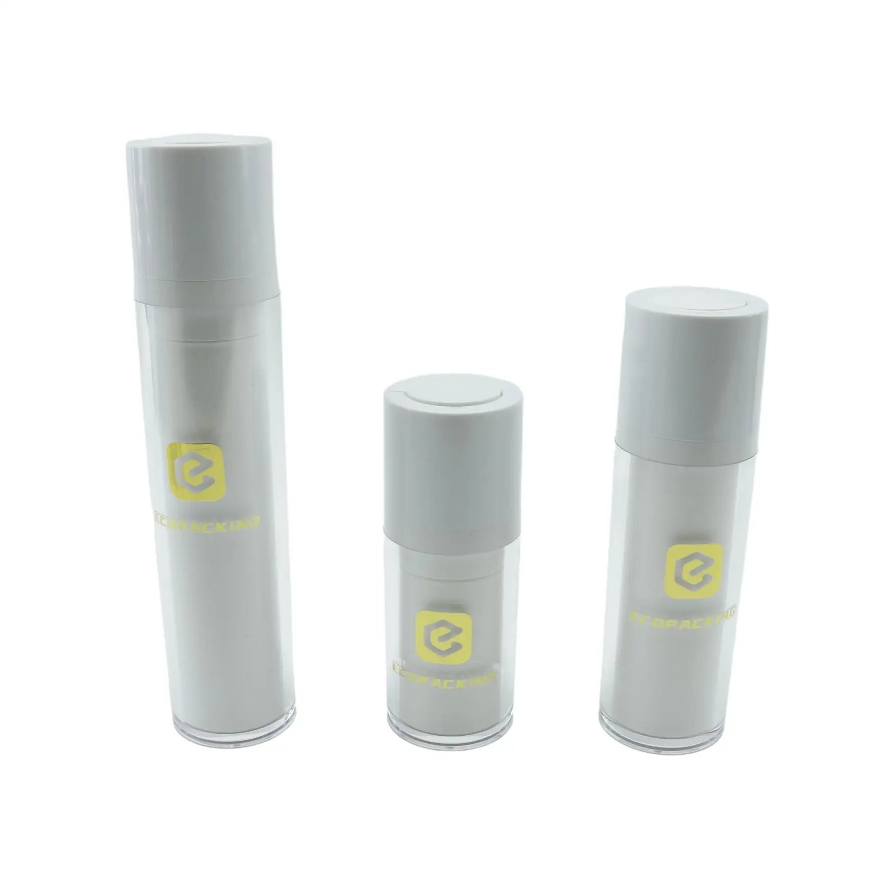 Twist Top 15ml 30ml 50ml White Airless Pump Bottle Anti Age Custom Airless Pump Bottle 50ml 30ml FFF8888 - 图片 6