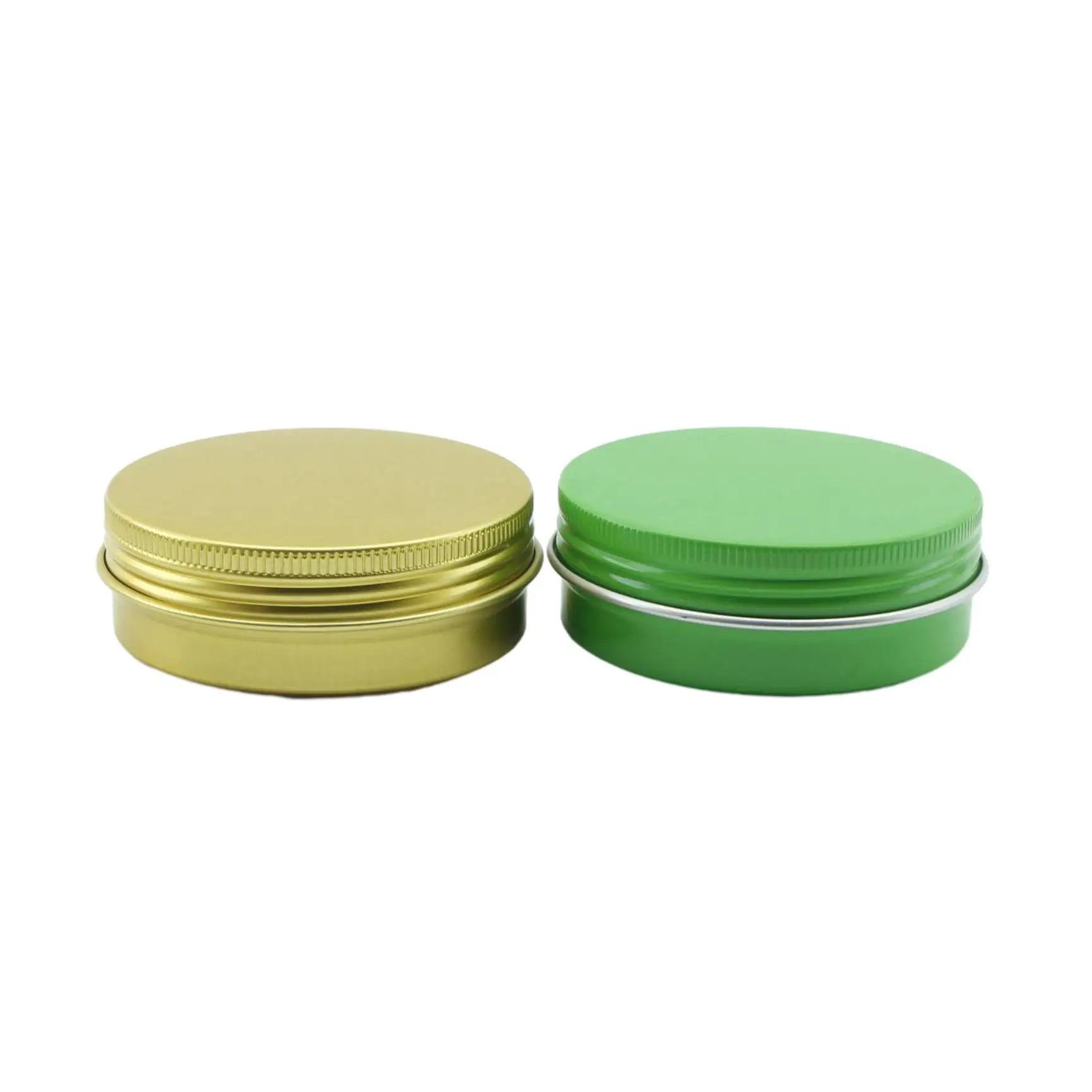 10g 30g 50g 100g 200g 300g High Quality Round Metal Tin Cosmetics Box Black Silver Tea Aluminum Candle Jars - 图片 9