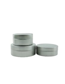 10ml 15ml 20ml Small Aluminum Tin Box Round Empty Container for Lip Balm Hand Cream Cosmetic Balm slip Cap