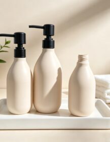Custom 300ml 500ml Matte Frosted Plastic PET Pump Bottle for White Black Amber Empty Shampoo Container Lotion Bottle